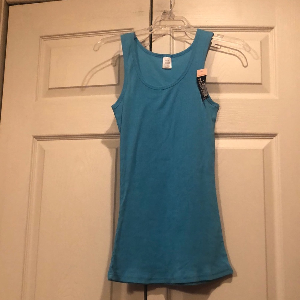 Lady Princess -Small -Blue Ribbed Tank